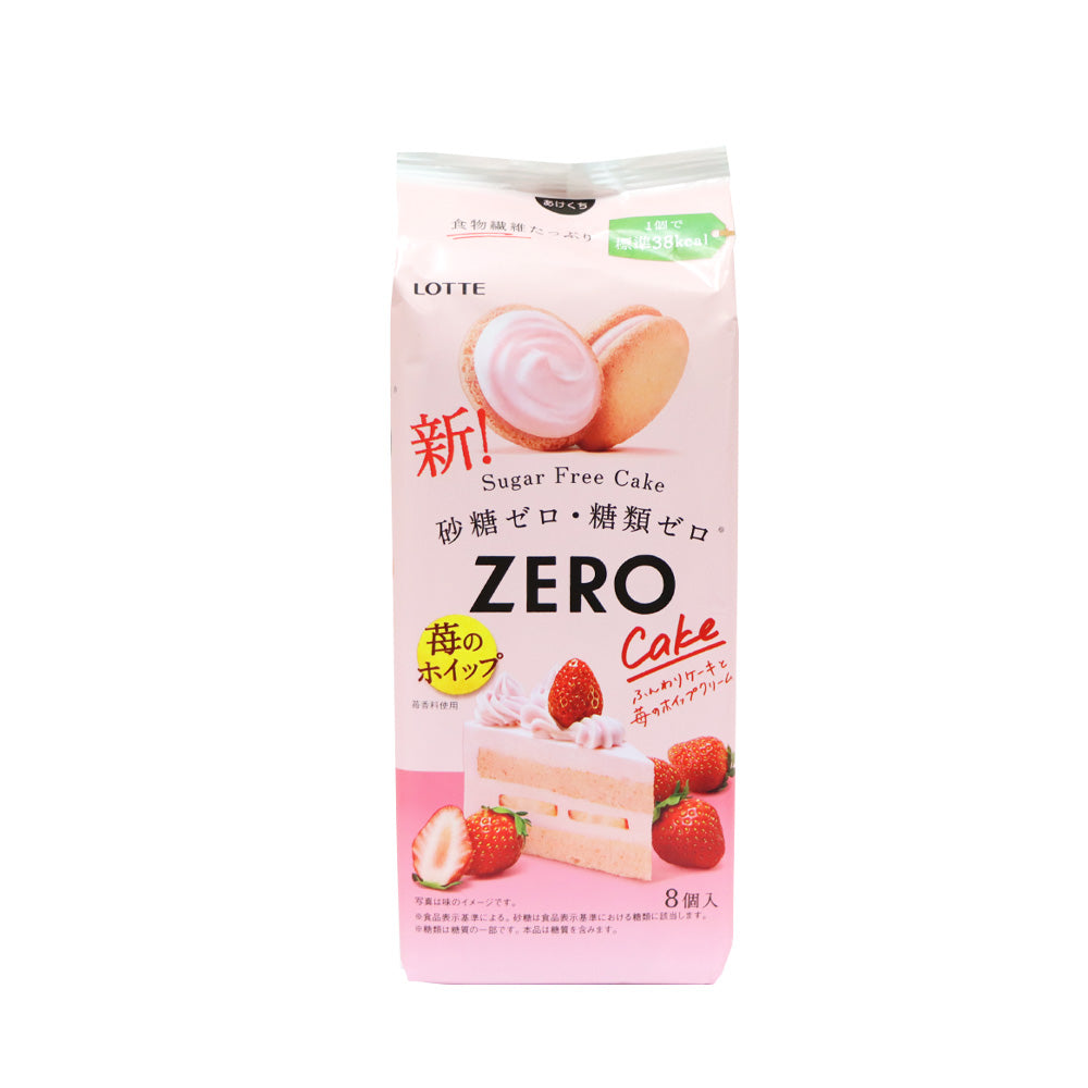 Lotte Zero Sugar Free Strawberry Whip Cake 8pcs