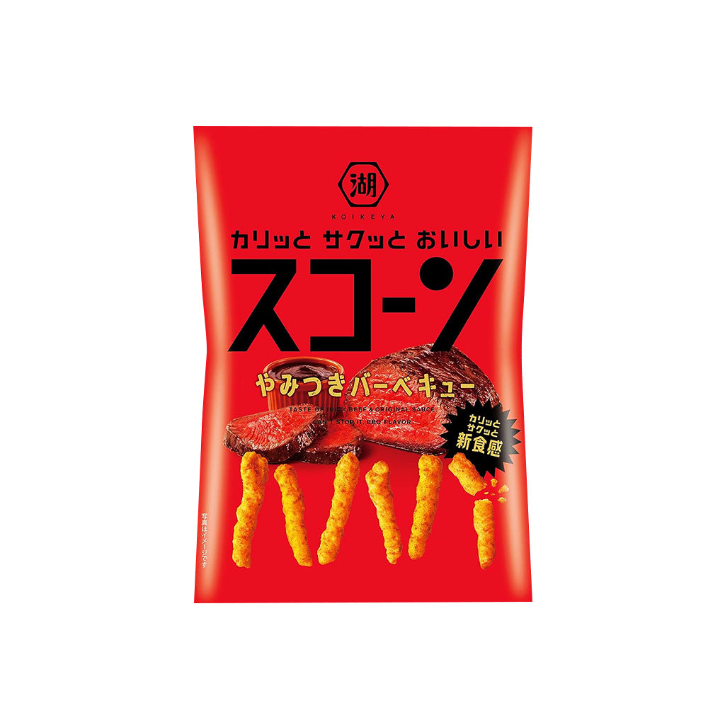 Koikeya Corn Snack Sticks Barbecue Flavour 78g