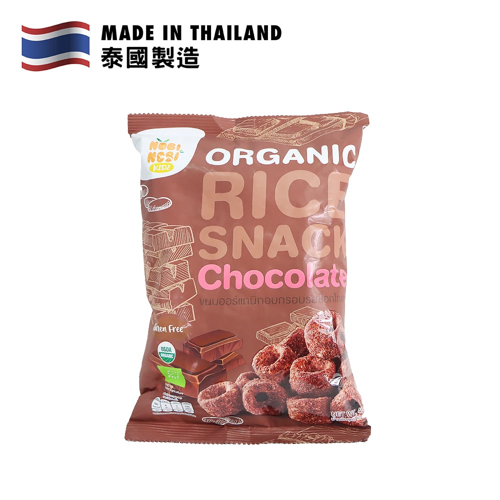 Nobi Nobi 有機脆米零食 朱古力味 40克
