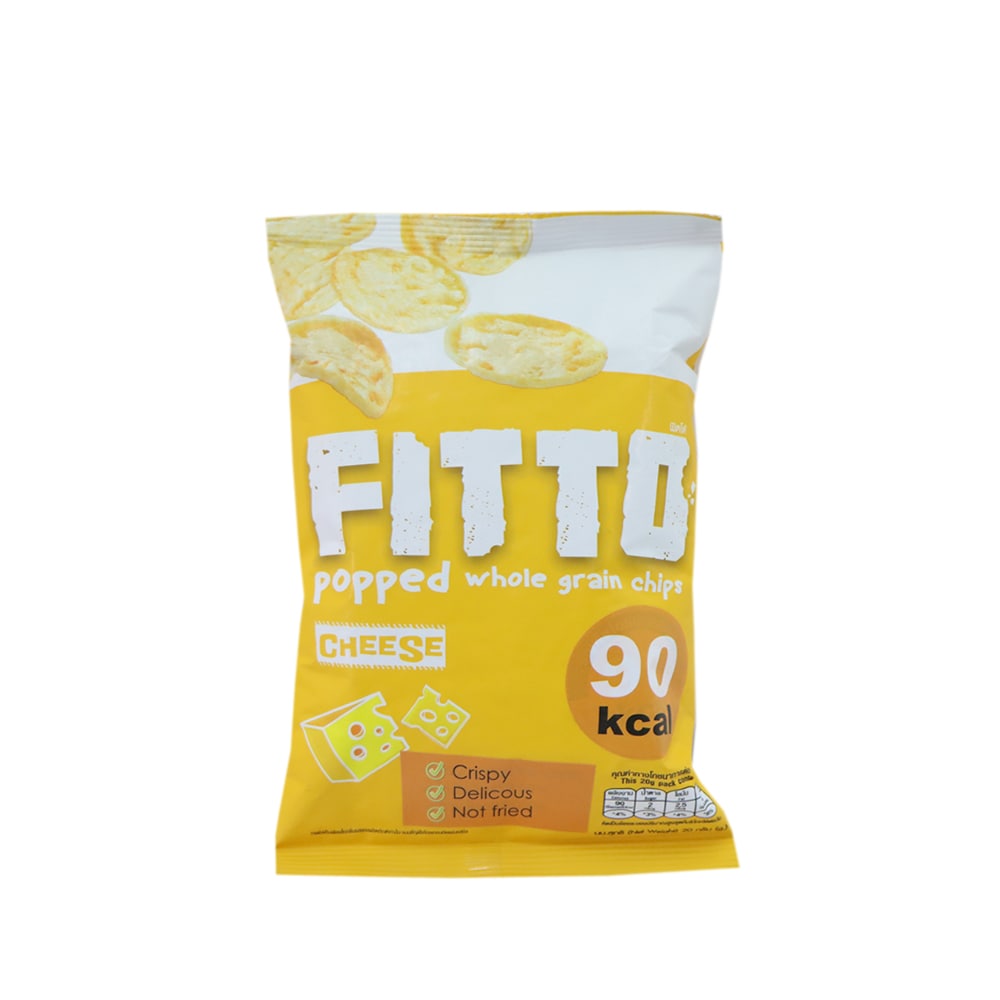 Fitto Popped Whole Grain Chips Cheese Flavour 20g