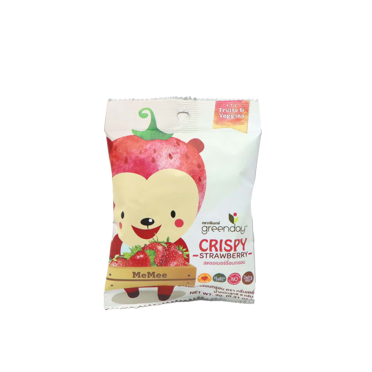 Greenday Kids Happy Fruit Farm Small Pack - Strawberry Chips 9g