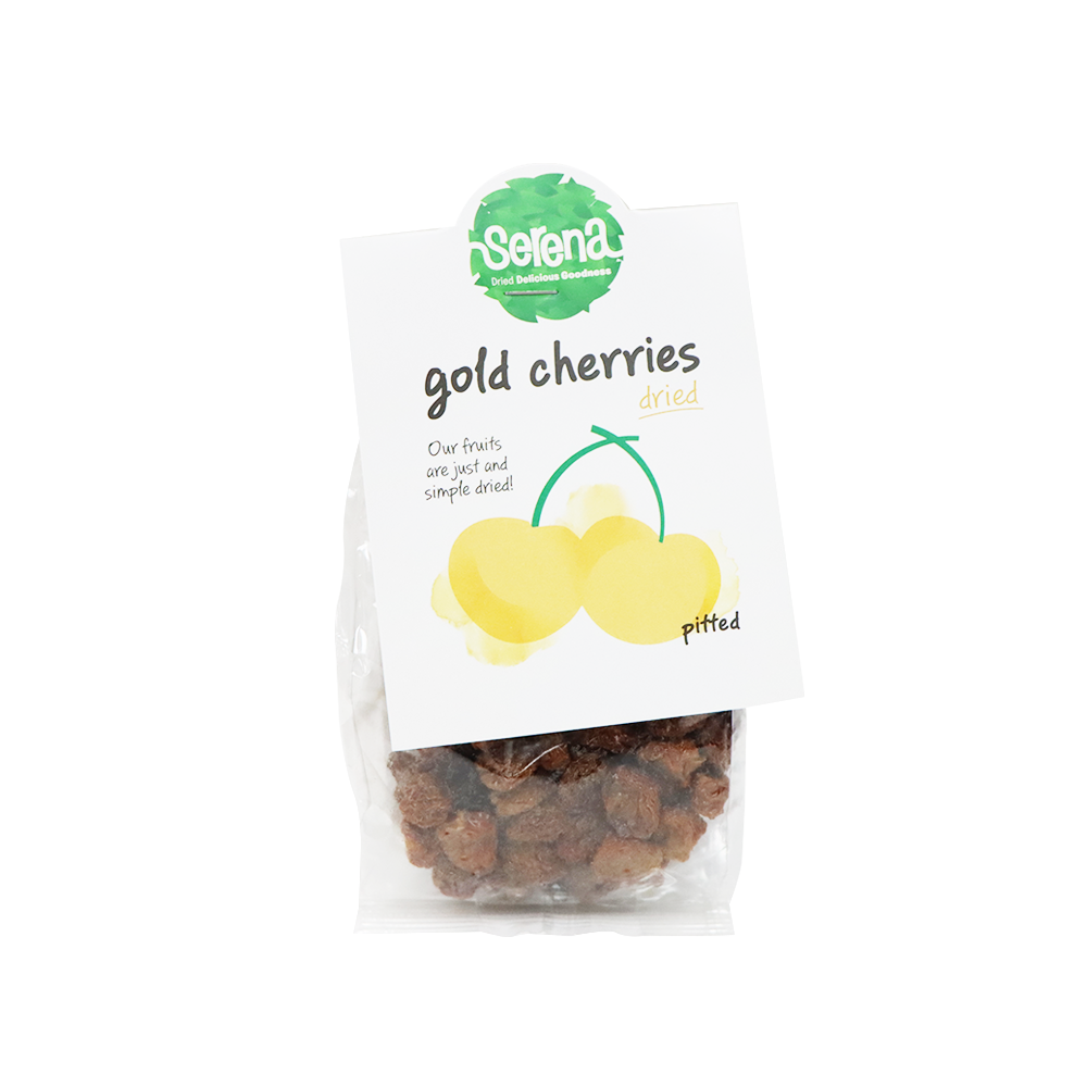 Natural Dried Sweet Gold Pitted Cherries 100g
