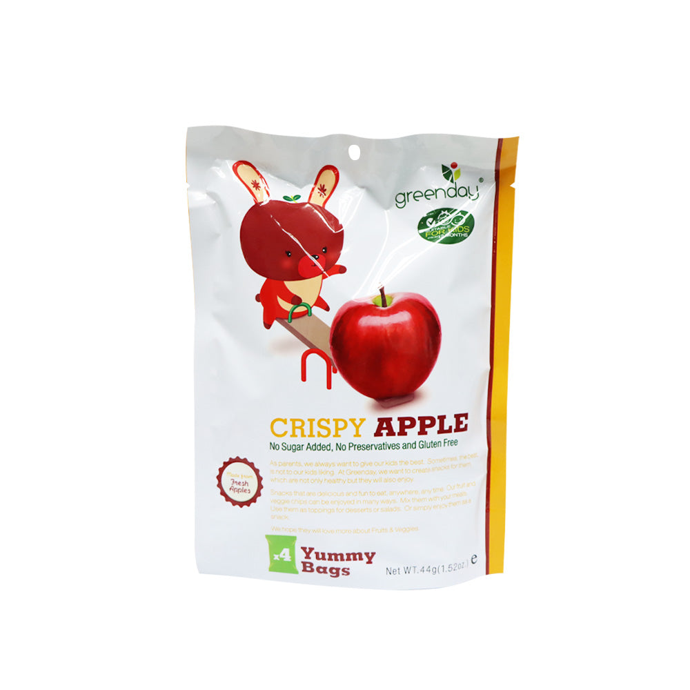Greenday Happy Fruit Farm Crispy Apple (11g x 4 Bags)
