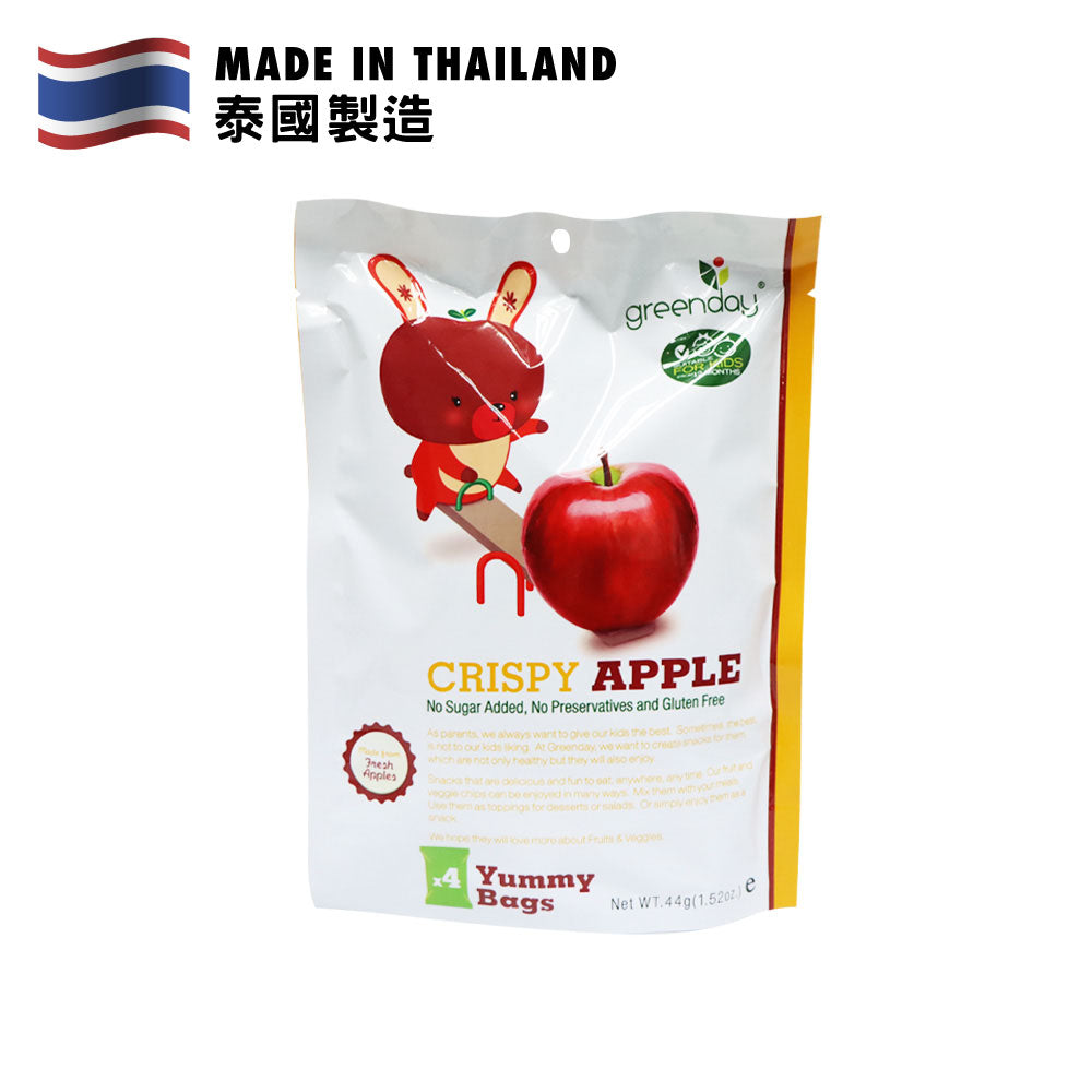 Greenday Happy Fruit Farm Crispy Apple (11g x 4 Bags)