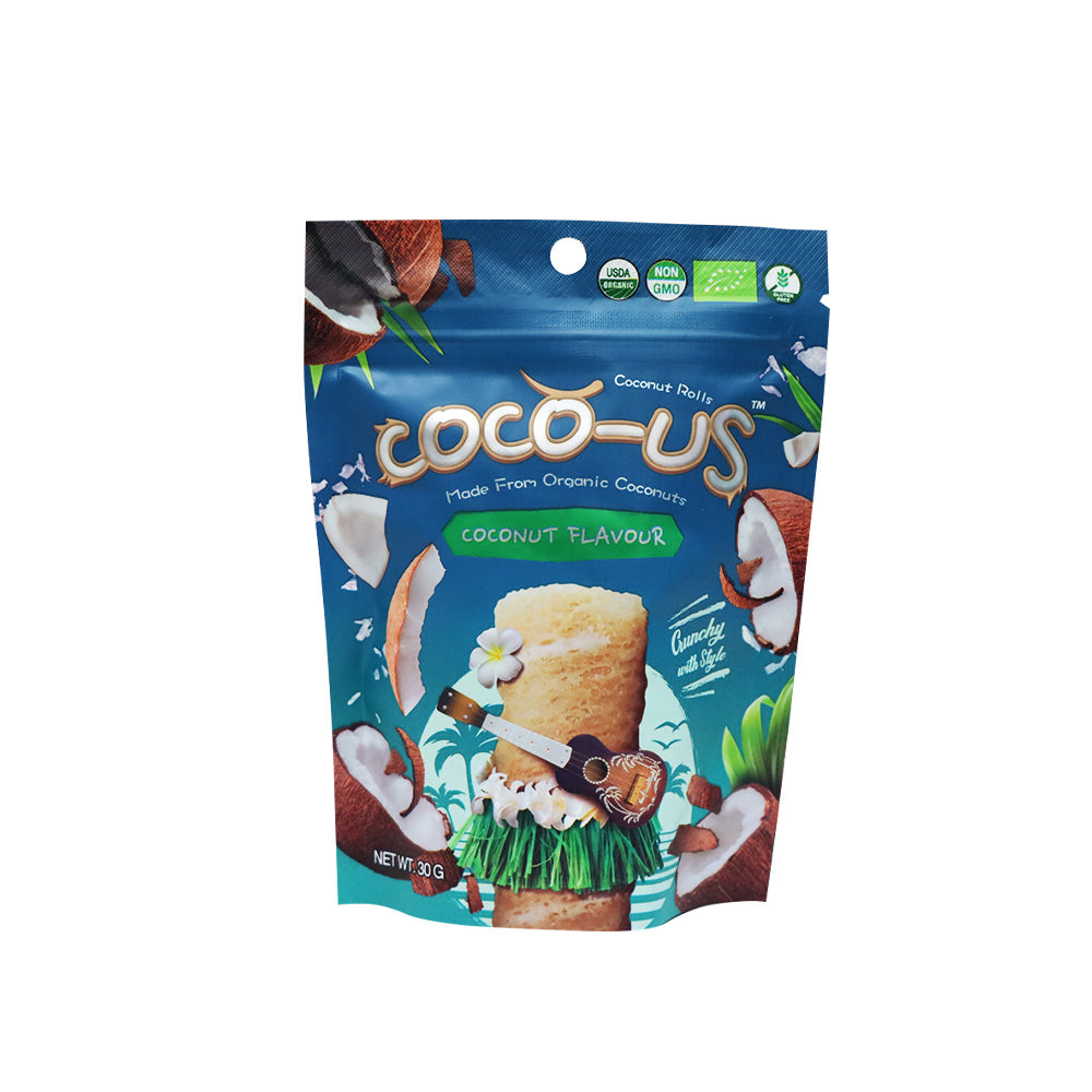 Coco-us 原味椰香威化小蛋卷 椰子味 30克