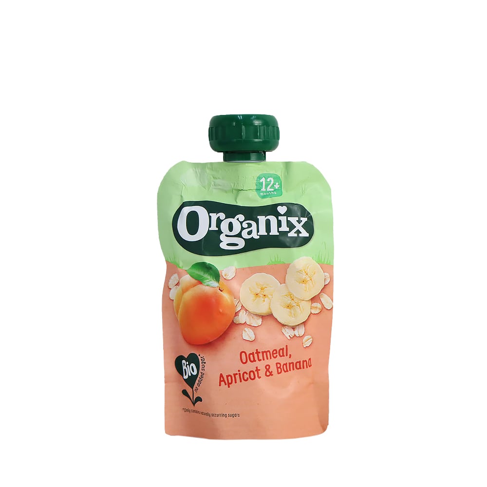 Organix 燕麥片、杏桃及香蕉果蓉 100克