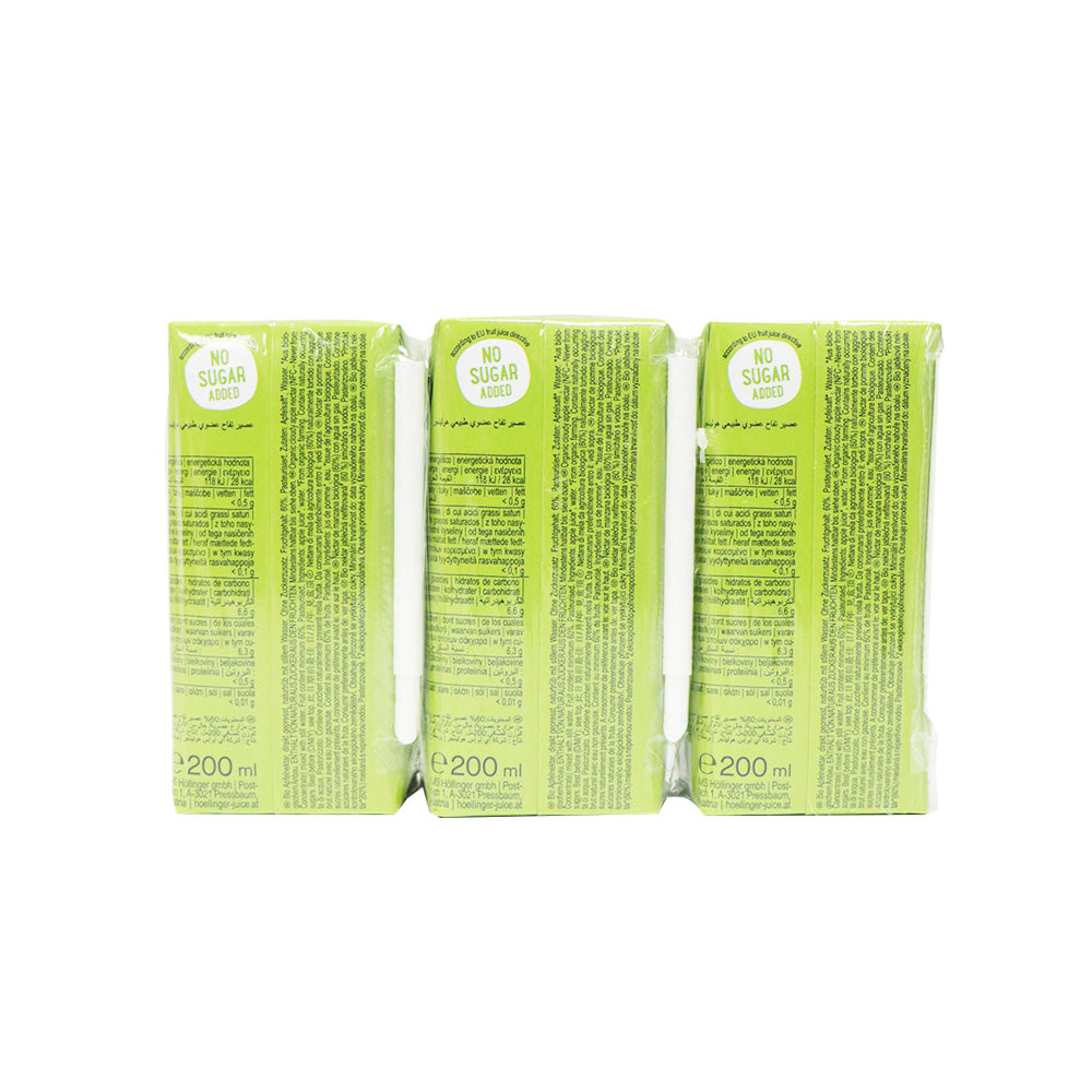 Hollinger Organic Cloudy Apple Juice 3 x 200ml