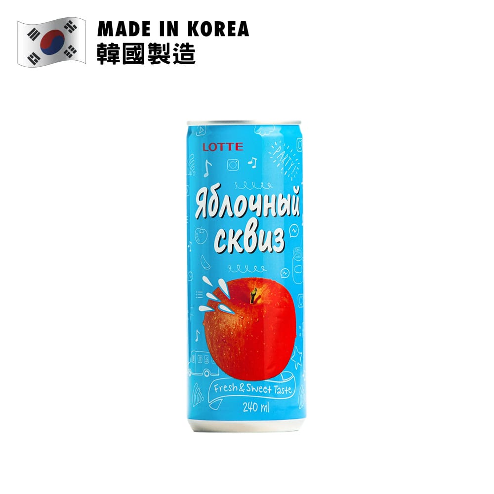 Lotte Squeeze Apple Ade Juice Drink 240ml