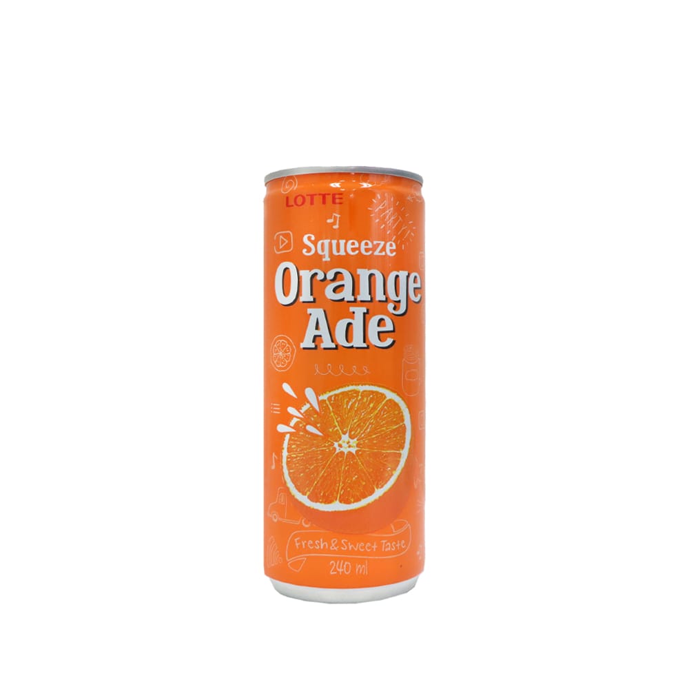 Lotte Squeeze Orange Ade Juice Drink 240ml