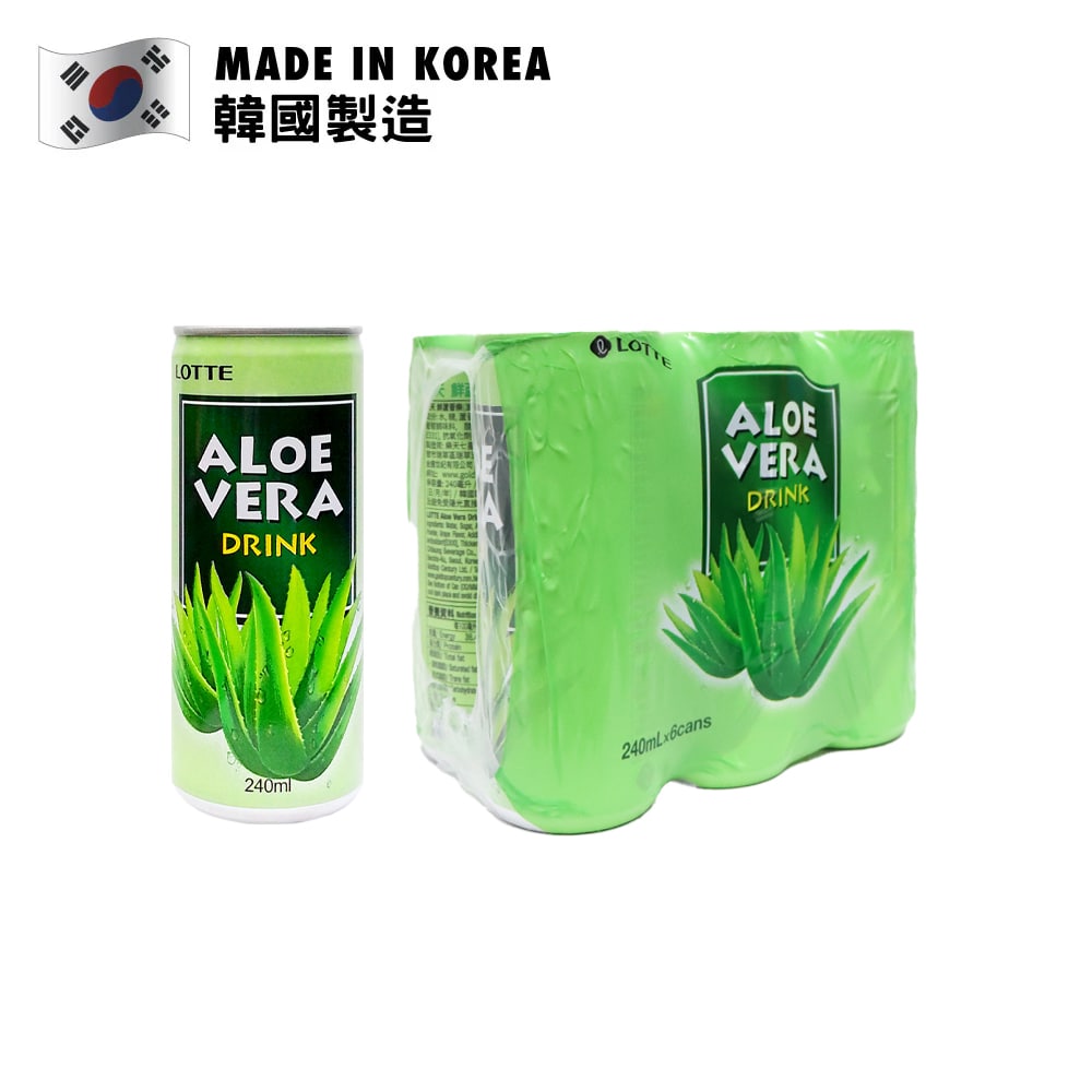 Lotte 樂天 鮮蘆薈樂 6罐 x 240毫升