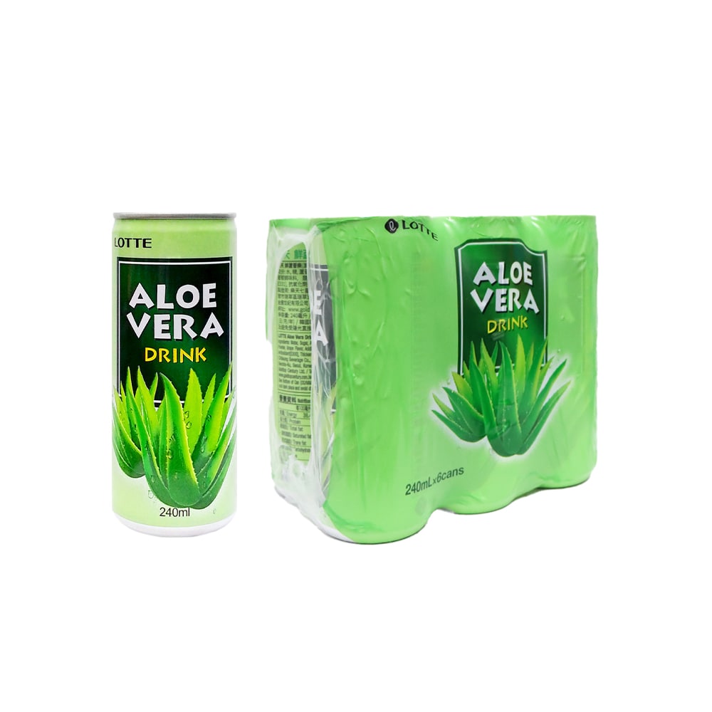 Lotte 樂天 鮮蘆薈樂 6罐 x 240毫升