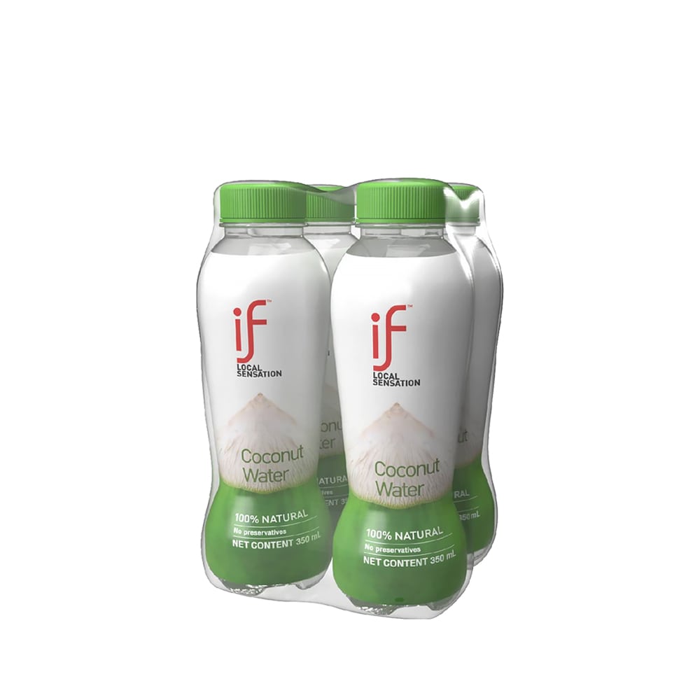 iF 100% Coconut Water 350ml X 4PCS