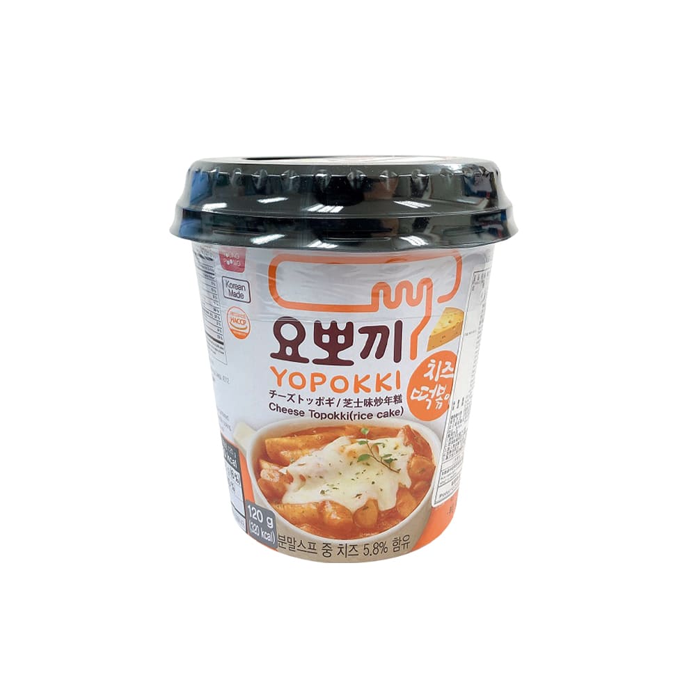 Yopokki Cheese Flavour Spicy Topokki Rice Cake (Cup set) 120g