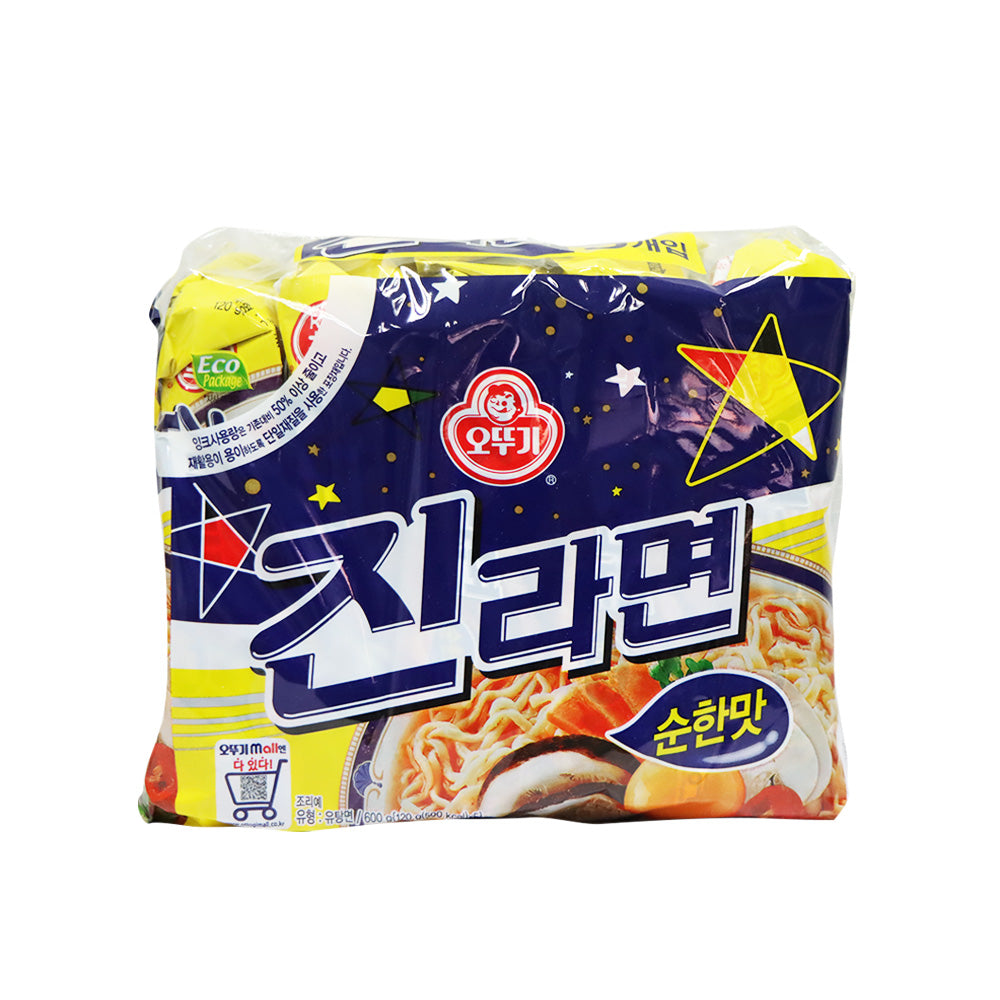 Ottogi Jin Instant Noodles (Original Flavour) 5 Packs 600g