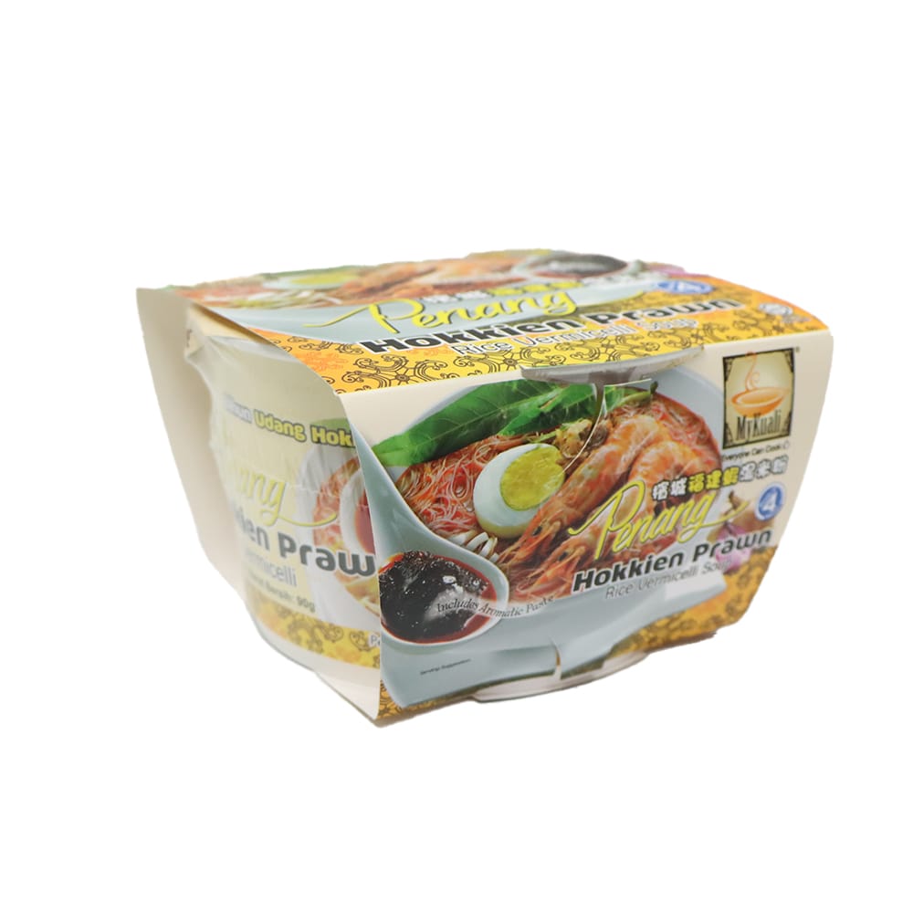 MyKuali Penang Hokkien Prawn Rice Vermicelli Bowl 90g