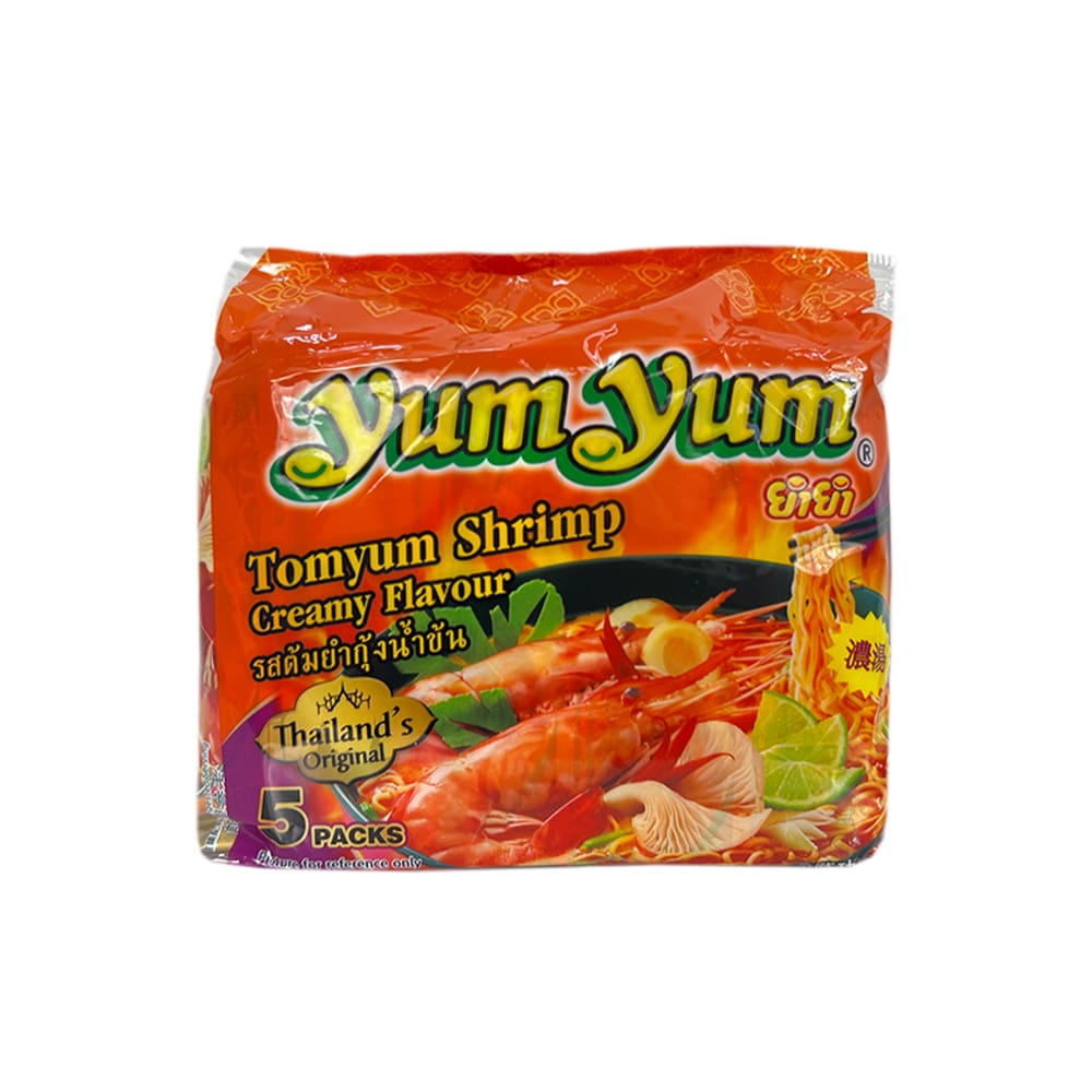 Yum Yum Tom Yum Shrimp Creamy Flavour Noodles 5 Packs X 70g