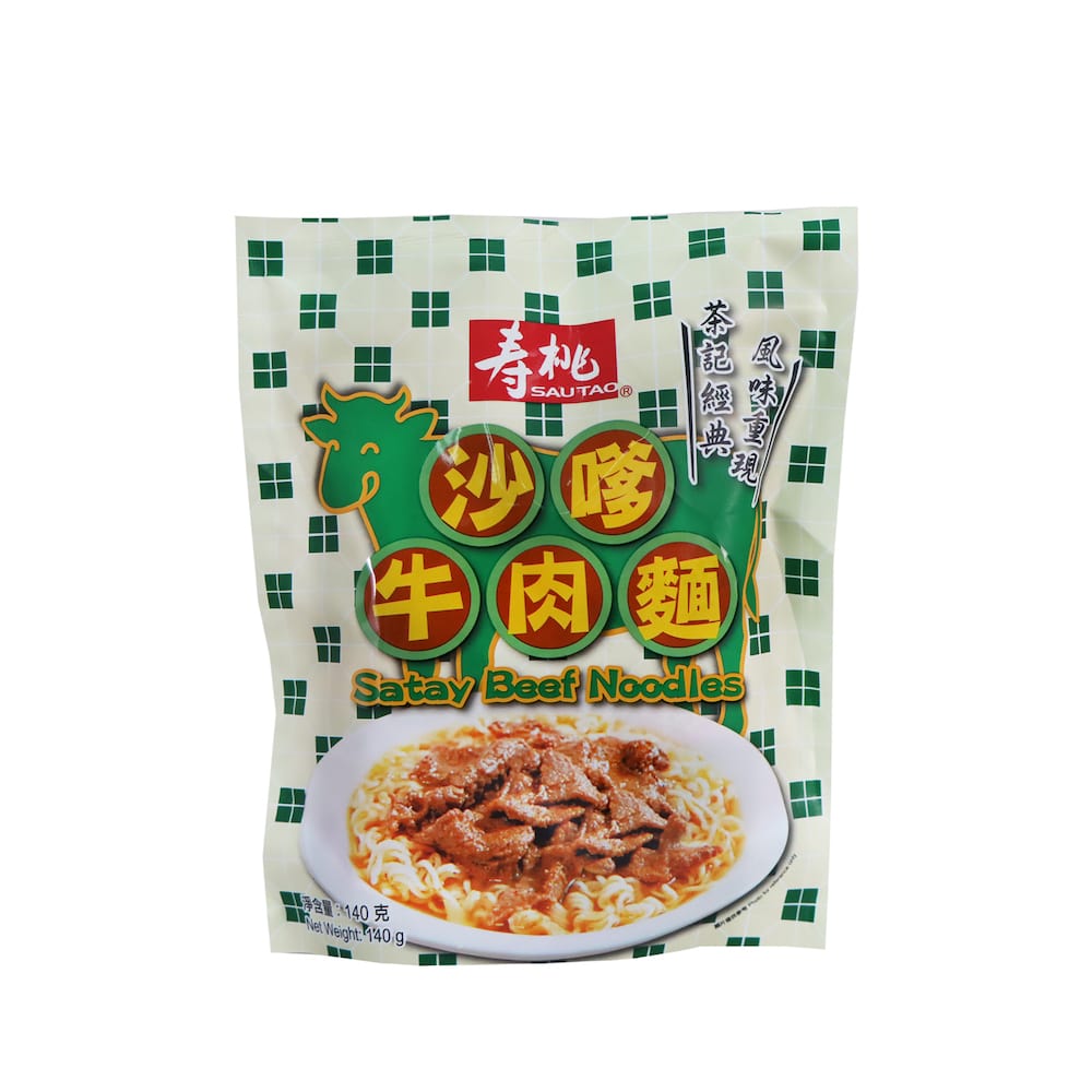 壽桃 沙嗲牛肉麵 140克