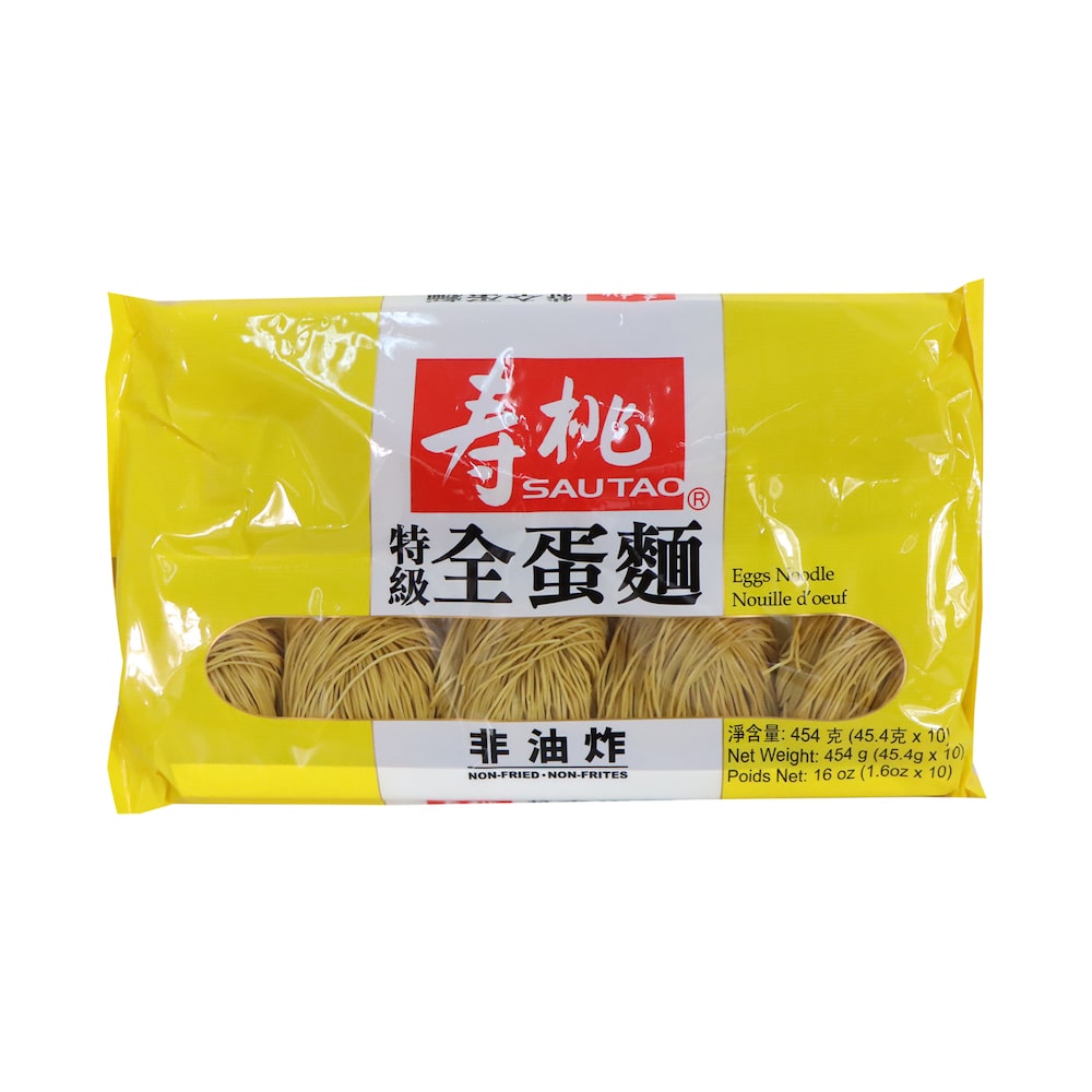壽桃 排裝特級全蛋麵 454克