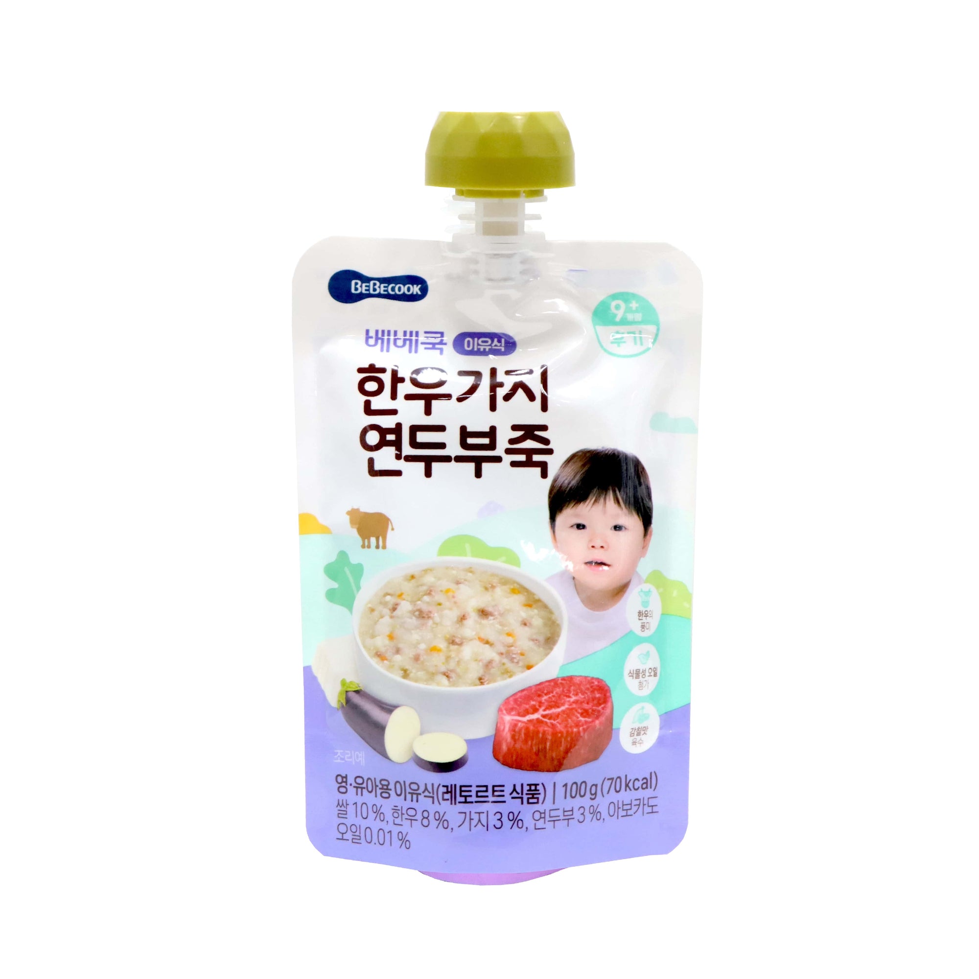 Bebecook 韓牛茄子豆腐粥 100克