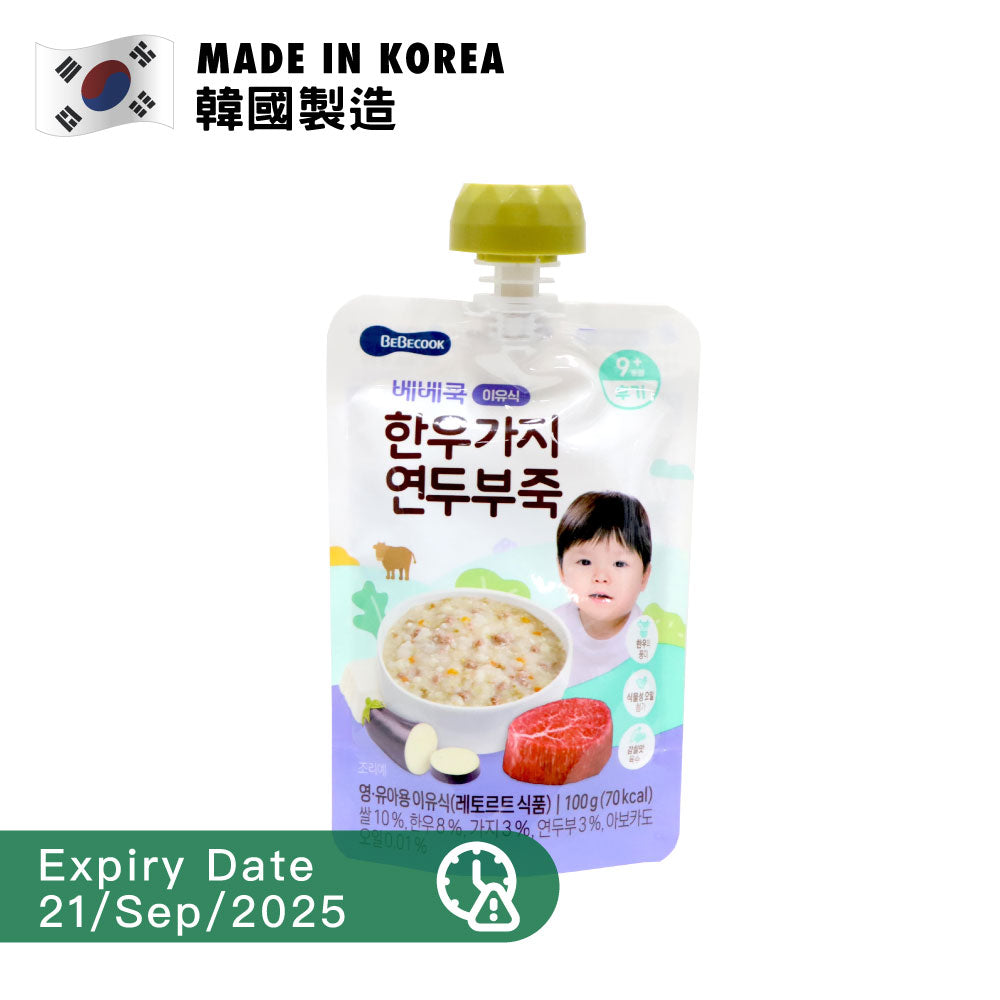 [BB] Bebecook Beef Eggplant Tofu Porridge 100ml