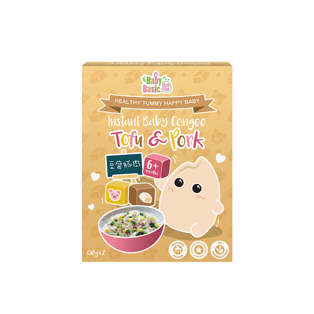 Baby Basic Instant Baby Congee (Tofu & Pork) 150g x 2
