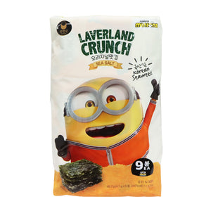 萬田 Laverland Crunch 海鹽味韓國紫菜 (9包裝)