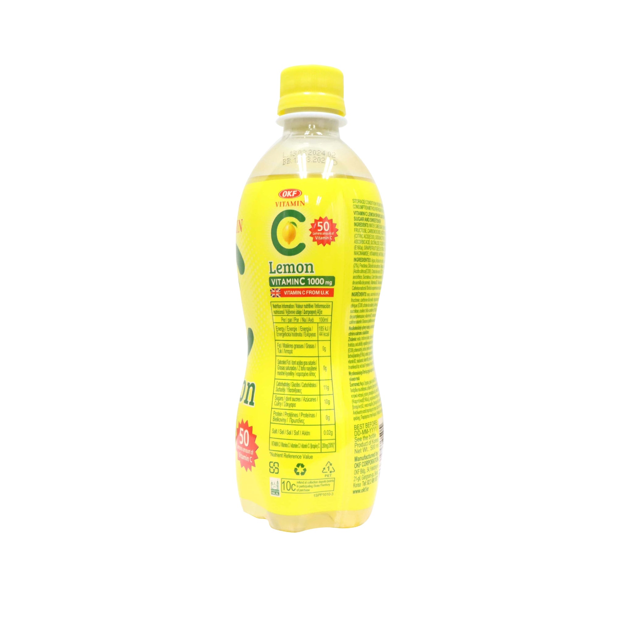 OKF 維他命C檸檬氣泡飲 500毫升