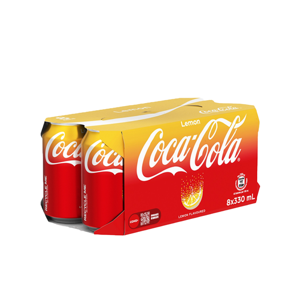 Coca Cola Lemon 330ml 8-Can Carton Set