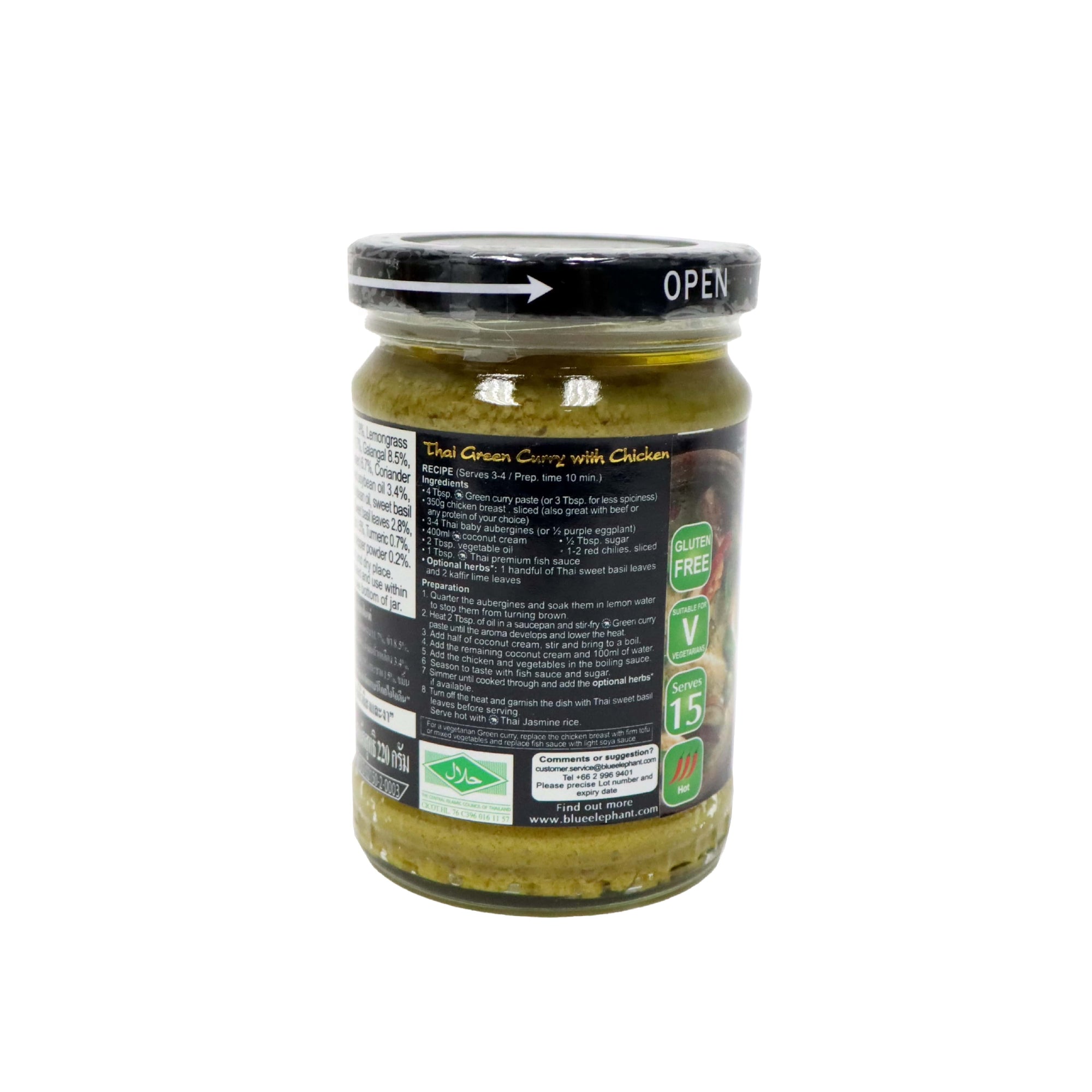 Blue Elephant Green Curry Paste 220g