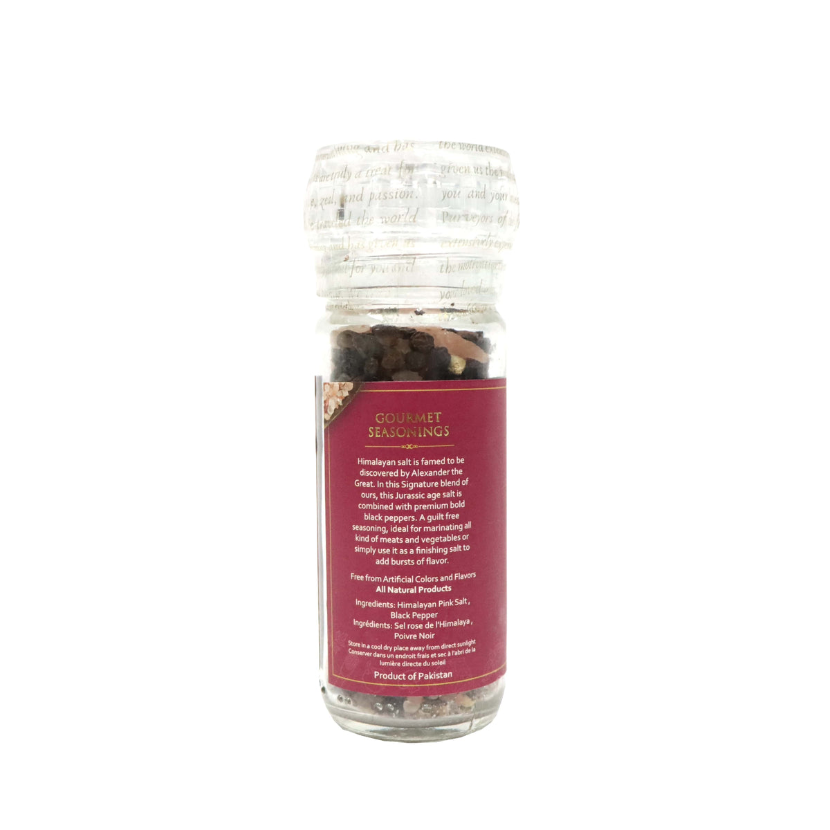 Maison Gourmet Himalayan Pink Salts & Black Pepper Grinder 90g