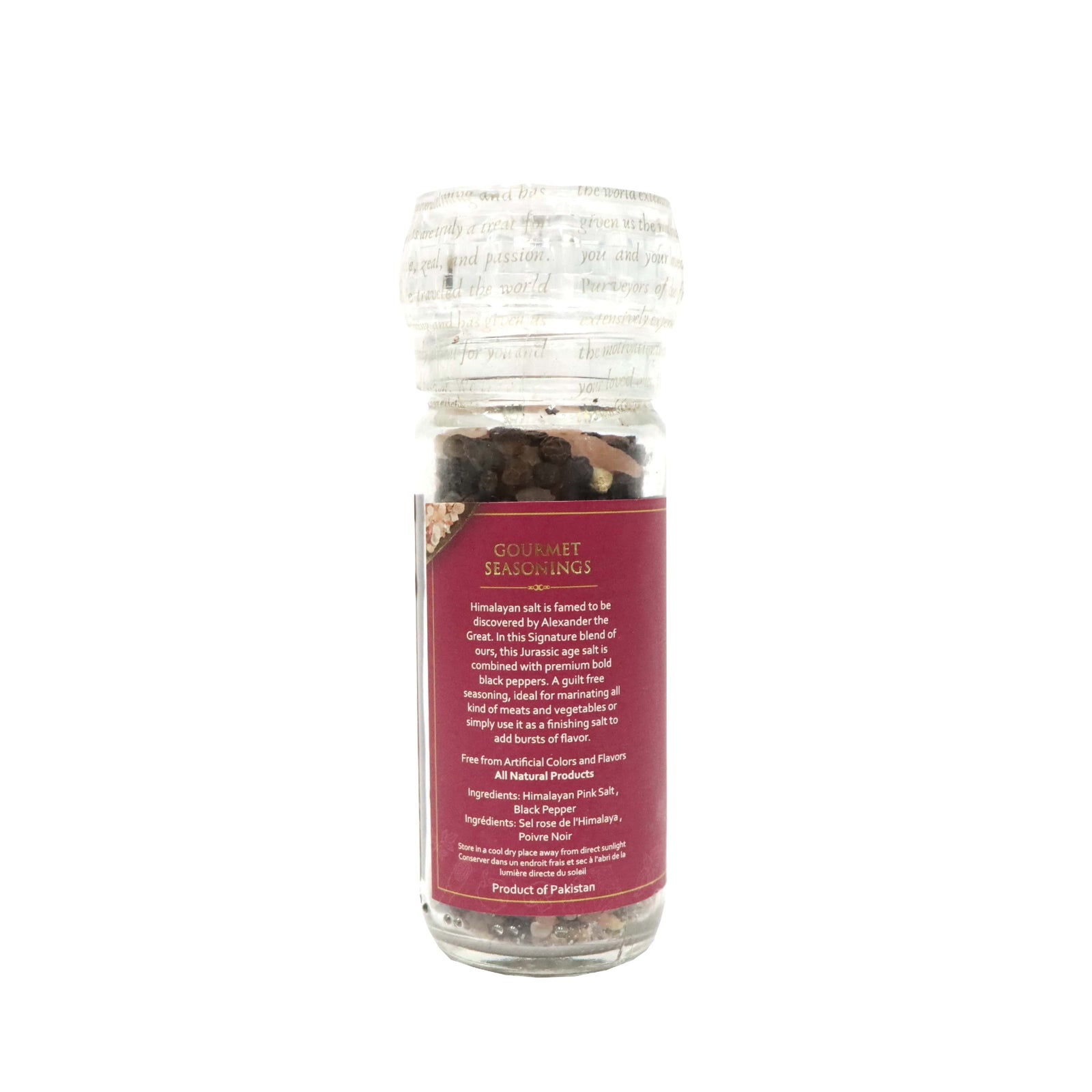 Maison Gourmet Himalayan Pink Salts & Black Pepper Grinder 90g