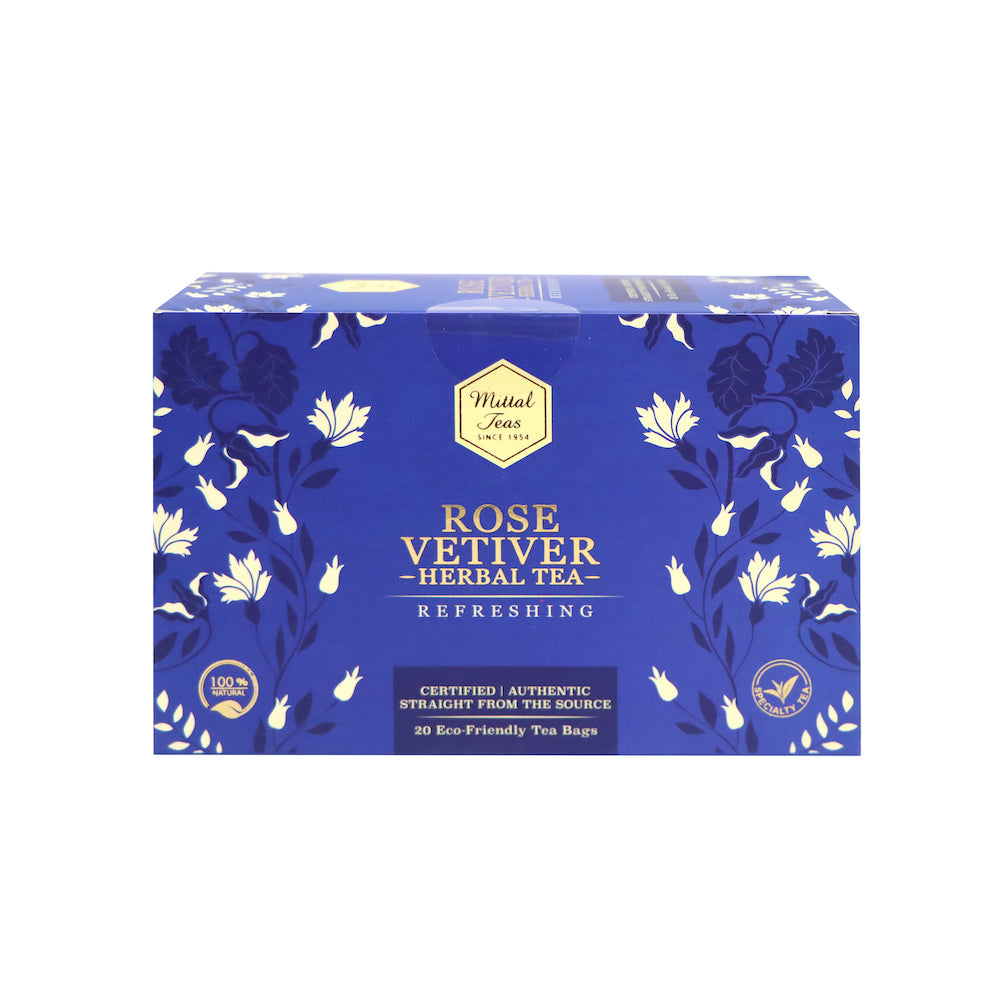 Mittal Teas Rose Vetiver Herbal Tea (20 in 1 box)