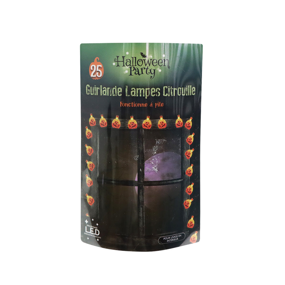 萬聖節南瓜造型掛燈（25個LED燈泡）