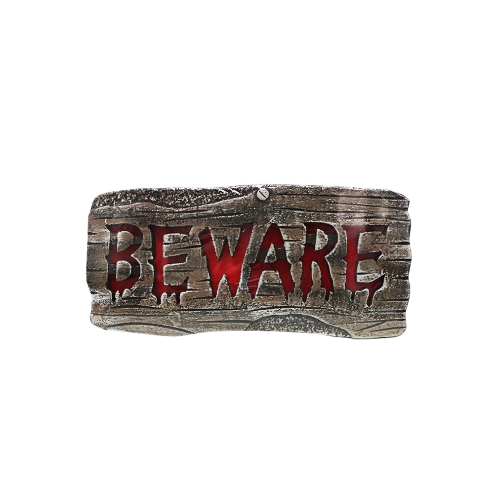 萬聖節 Beware 路牌