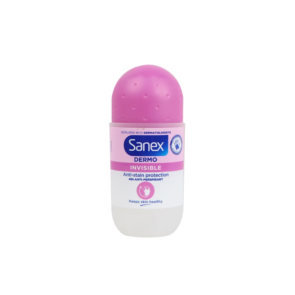 Sanex Dermo Invisible Roll On Antiperspirant Deodorant 50ml