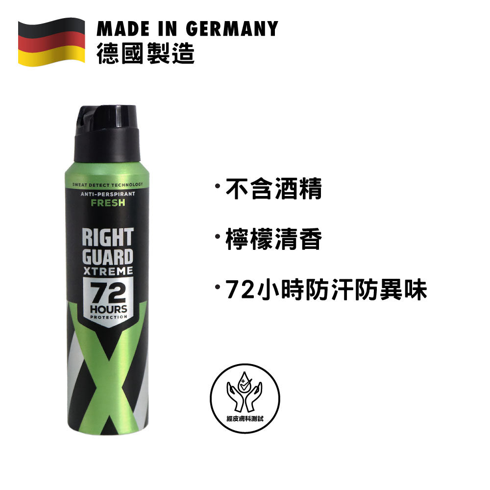 Right Guard Xtreme 男士清香止汗香體劑 150毫升