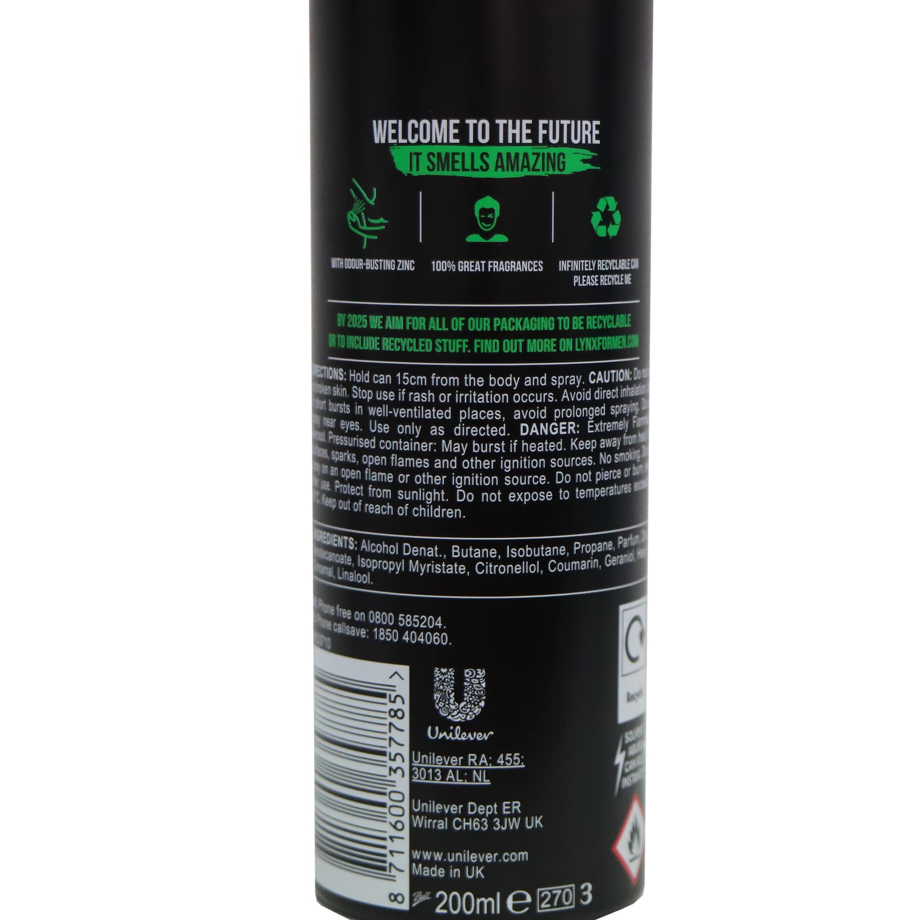 Lynx Deodorant Body Spray 200ml (Africa)