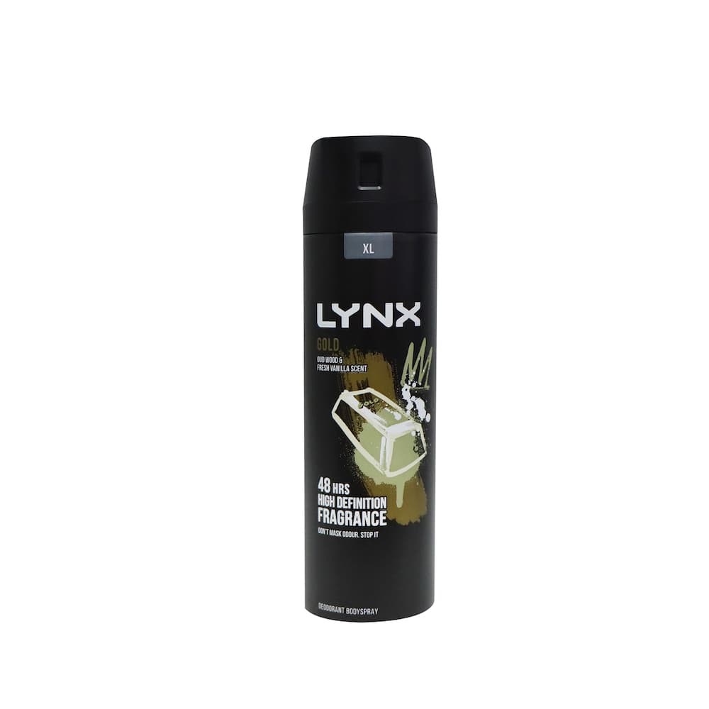 Lynx Deodorant Body Spray 200ml (Gold)