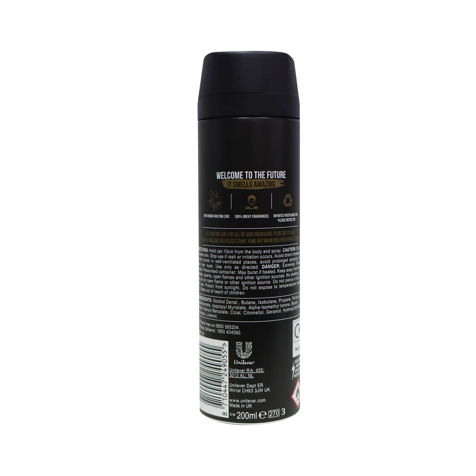 Lynx Deodorant Body Spray 200ml (Gold)