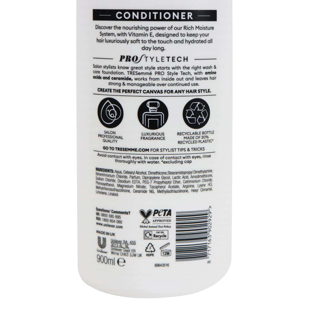 TRESemmé 維他命E深層保濕護髮素 900毫升