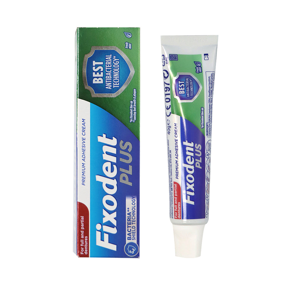 [P&G] Fixodent Plus Denture Adhesive Cream 40g (Fresh Mint)