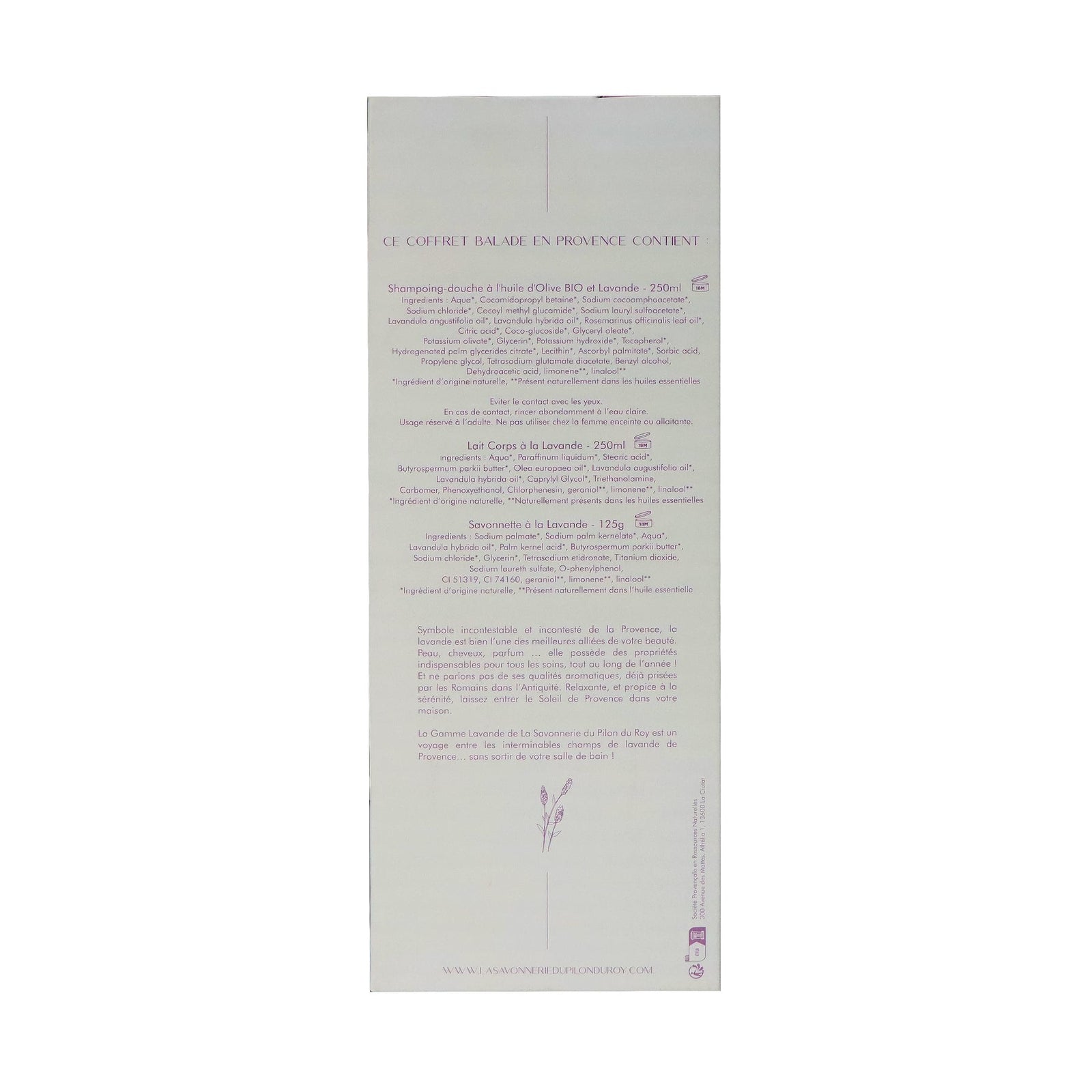 Pilon du Roy 普羅旺斯漫步沐浴潤膚禮盒套裝