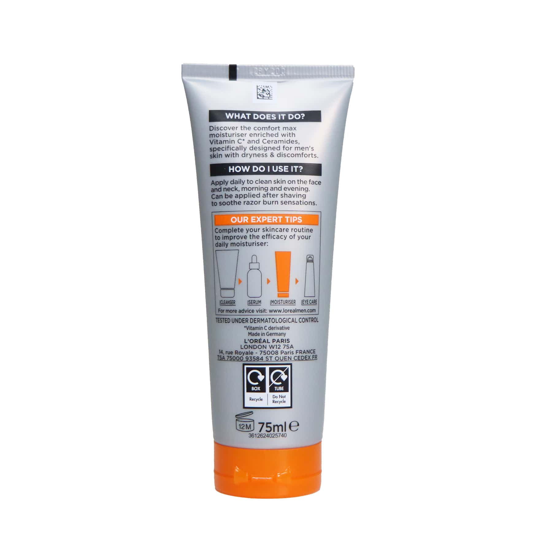 L'Oreal Paris Men Expert Hydra Energetic Comfort Max Moisturiser 75ml