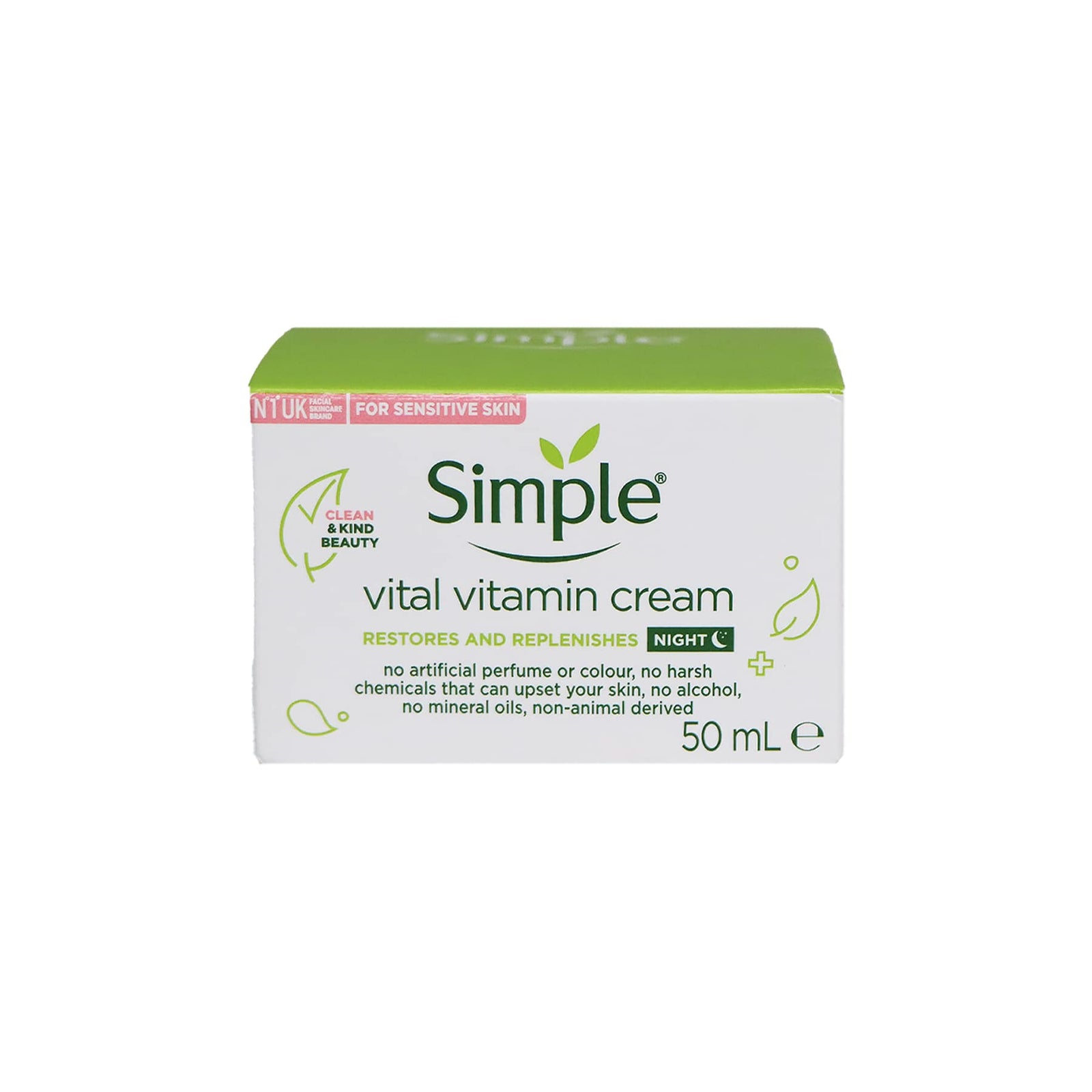 Simple 維他命修護晚霜 50毫升