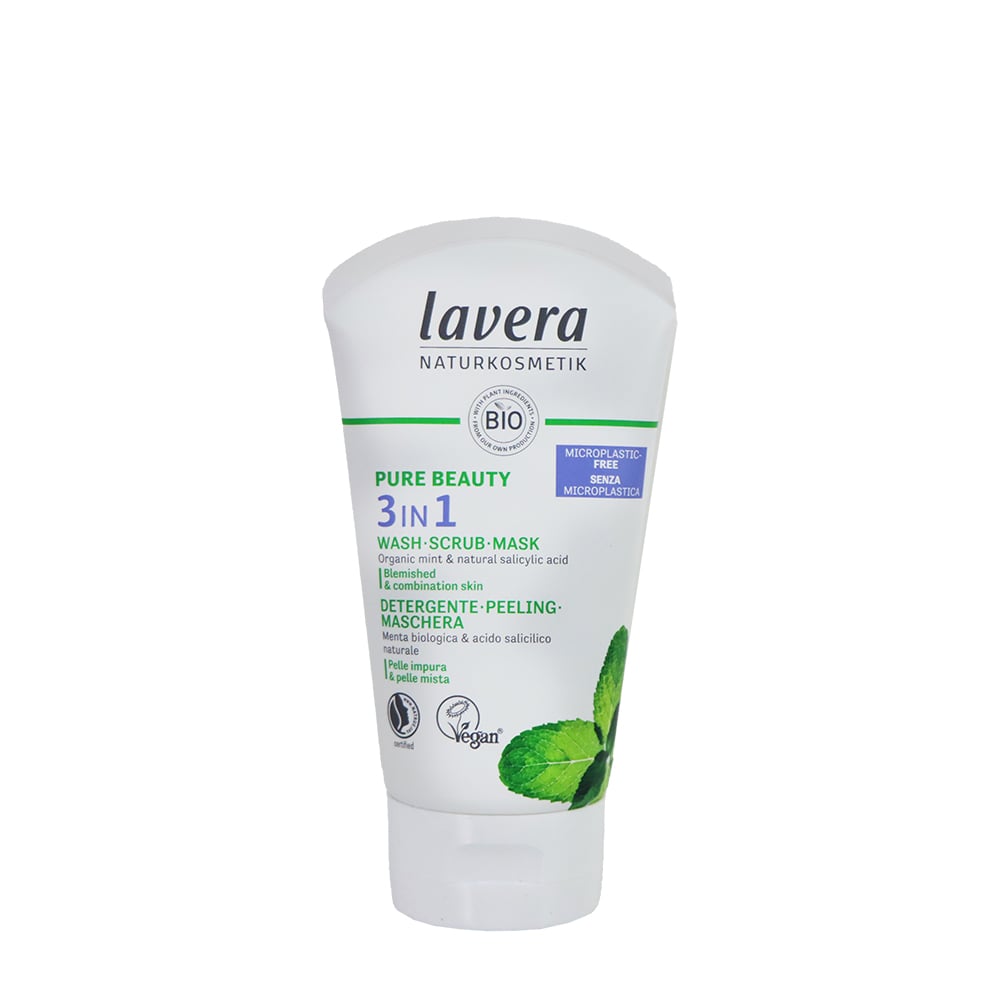 Lavera 有機薄荷深層潔面3合1磨砂面膜 125毫升
