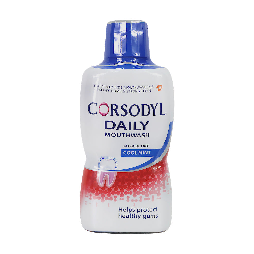 [GSK] Corsodyl Daily Mouthwash Cool Mint 500ml x 2