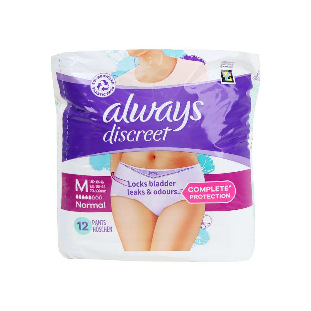 Always Discreet Pants Normal Medium 12 Pack