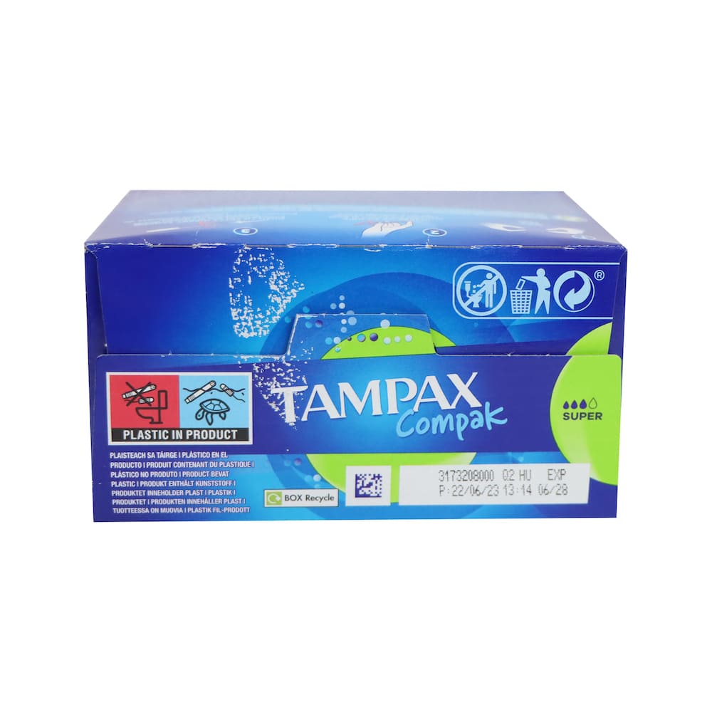 Tampax 衛生棉條連導入管 小巧裝 18條裝 (多流量)