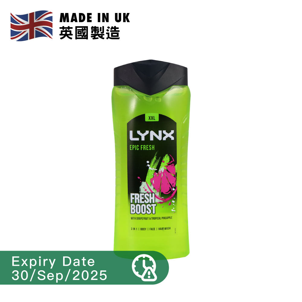 [BB] Lynx 凌仕 三合一清爽沐浴洗髮露 500毫升