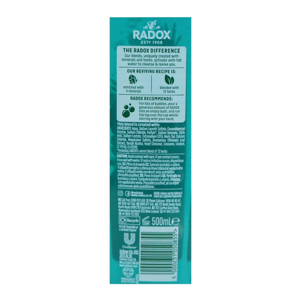 Radox 減壓舒緩沐浴露 500毫升
